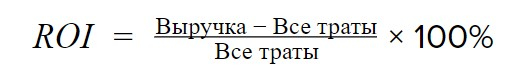 Изображение — Показатель ROI (вариант 1) Показатель ROI (вариант 1)