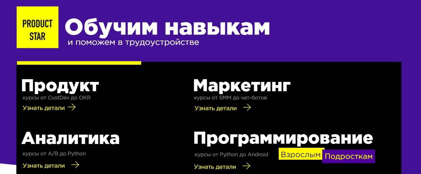 На изображении: школа интернет-маркетинга ProductStar школа интернет-маркетинга ProductStar