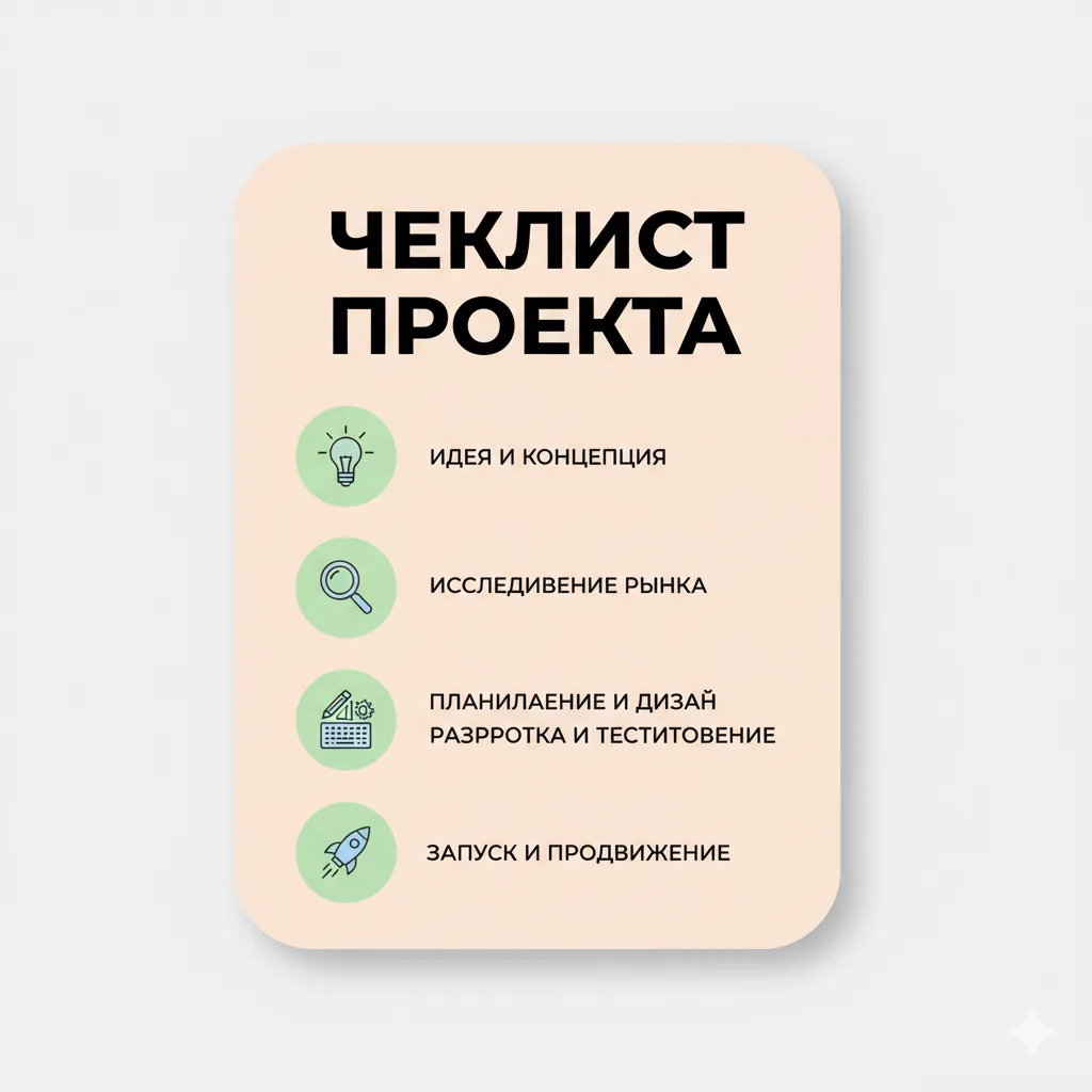Карточка-чеклист из Nano Banana Pro