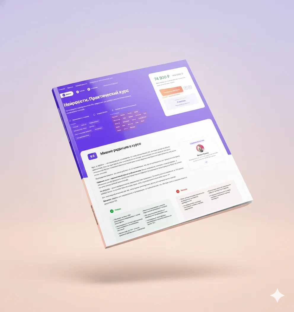 Карточка товара на градиентном фоне из Nano Banana Pro