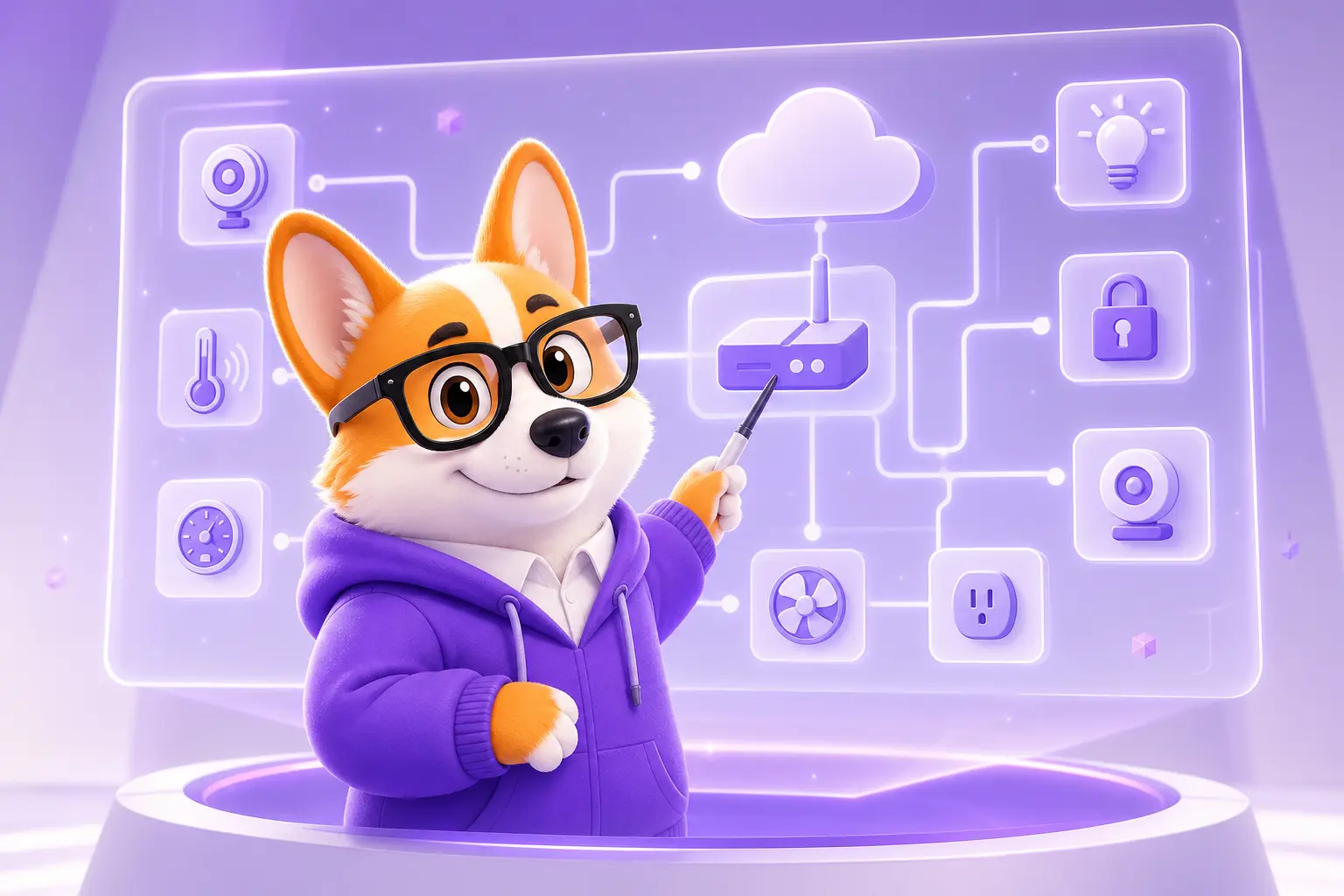 IoT-архитектор у голографической схемы системы интернета вещей IoT-архитектор у голографической схемы системы интернета вещей