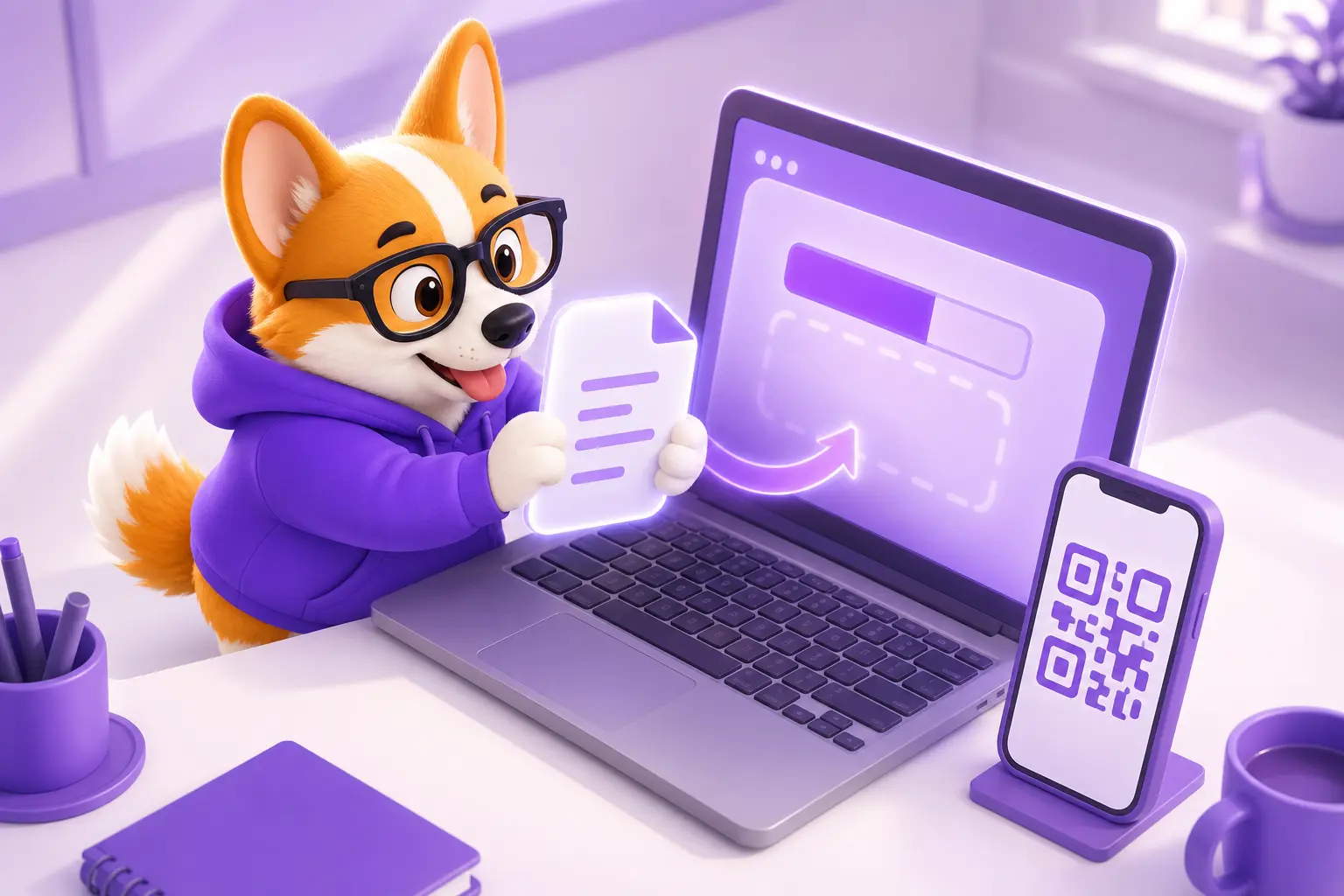 Как передать файл через TransFiles по ссылке и QR-коду