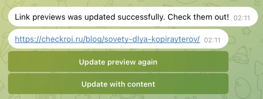 Screenshot Telegram не подгружает OG