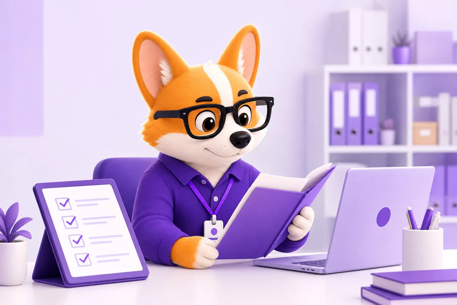 Внутренний аудитор за работой: проверка документов компании