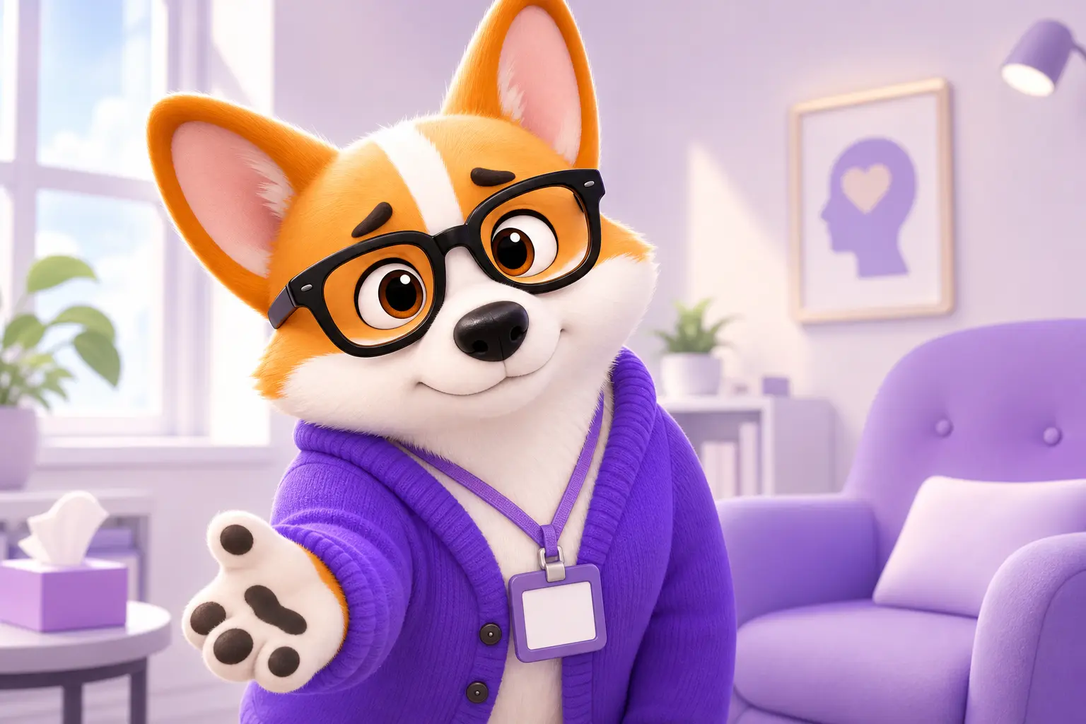 Рой бережно поддерживает клиента на приёме