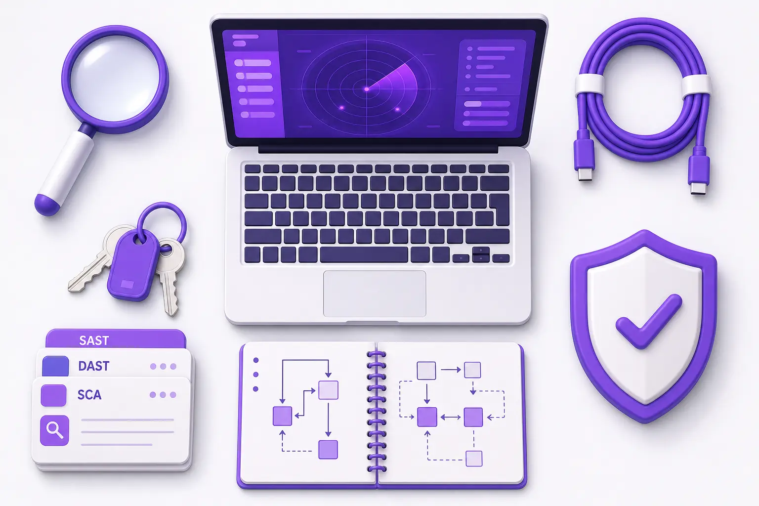 Инструменты AppSec-инженера, разложенные на рабочем столе