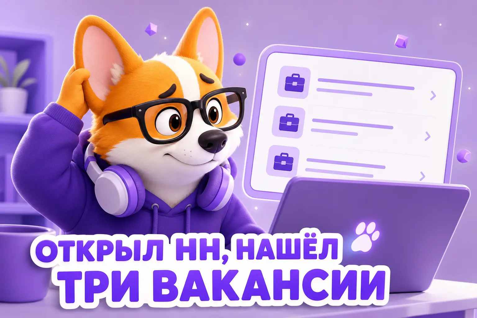 Мем: открыл hh, нашёл три вакансии