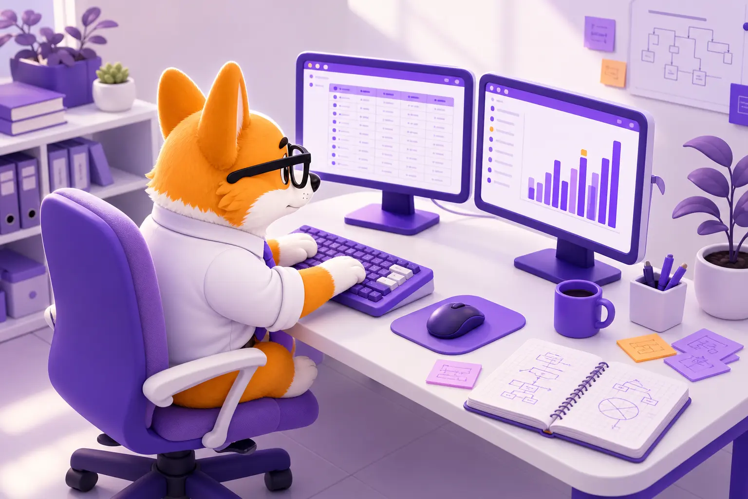 Рой пишет SQL-запрос и строит дашборд на двух экранах Рой пишет SQL-запрос и строит дашборд на двух экранах