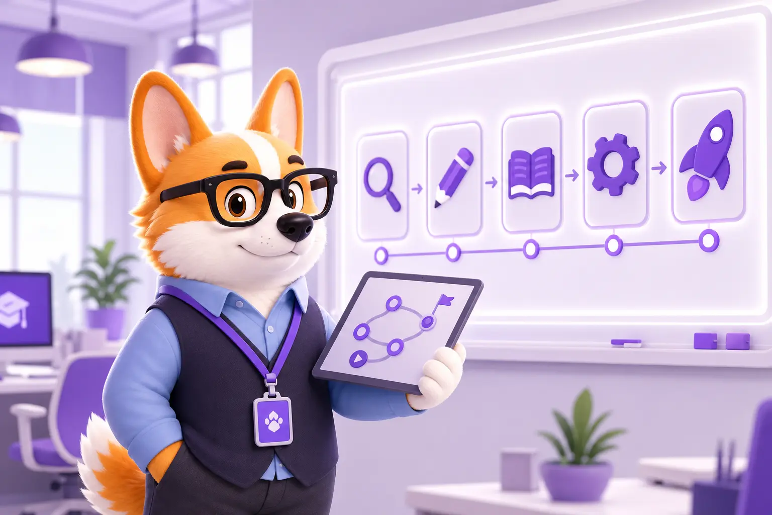 Рой в образе руководителя образовательных проектов в офисе edtech-компании