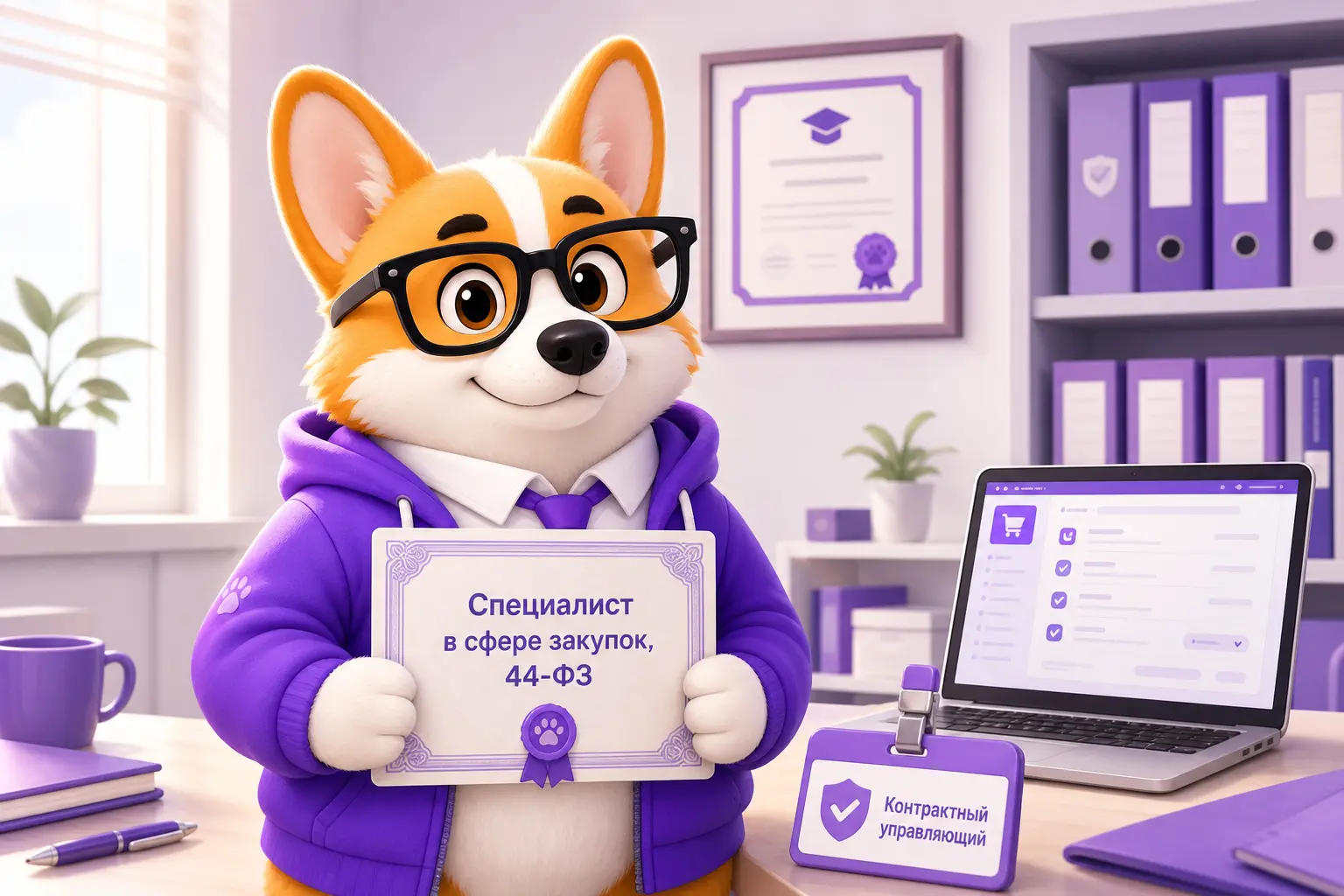 Роль контрактного управляющего доступна после профпереподготовки по 44-ФЗ