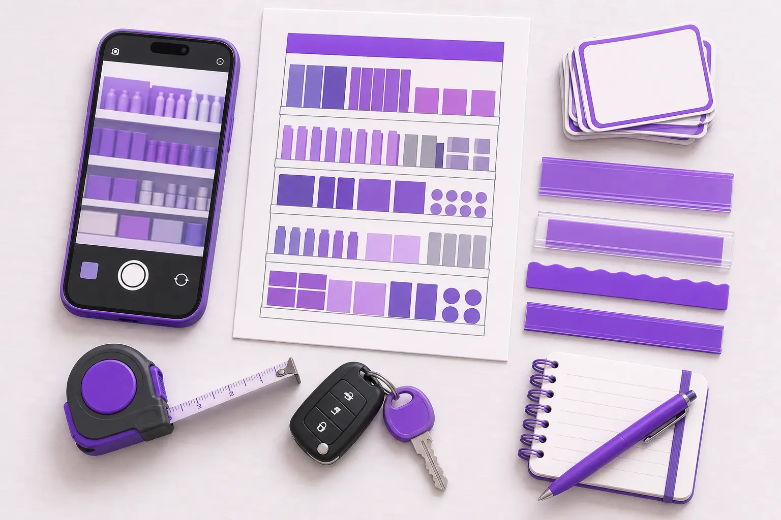 Инструменты мерчендайзера: смартфон, схема выкладки, ценники и ключи от машины