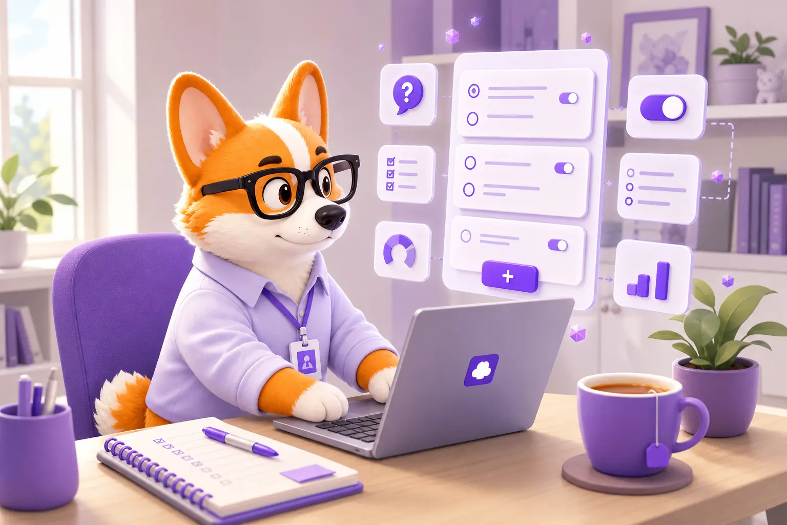 Рой-методист собирает тест в конструкторе Online Test Pad