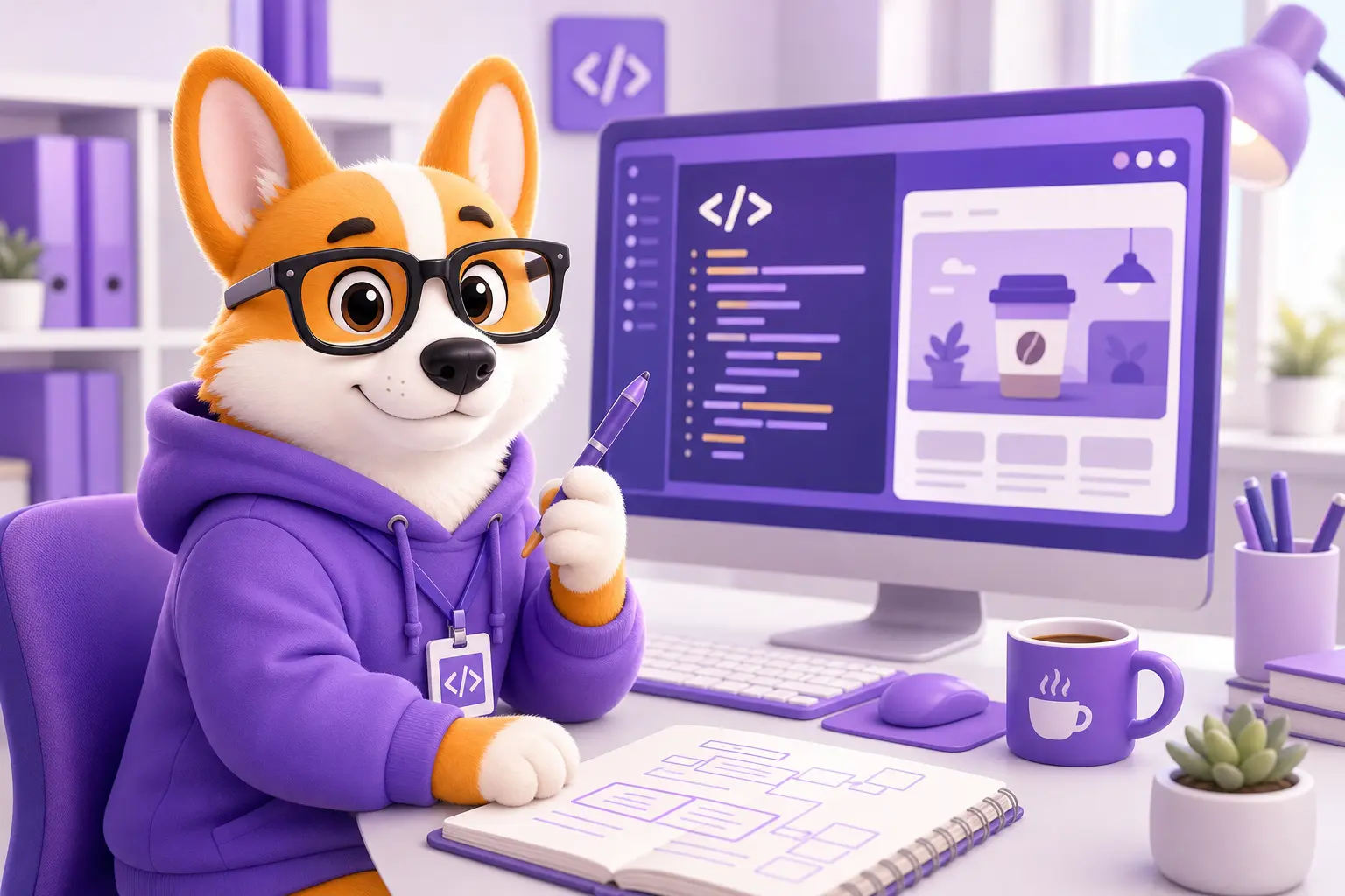 Рой за ноутбуком пишет первую страницу на HTML5 Рой за ноутбуком пишет первую страницу на HTML5