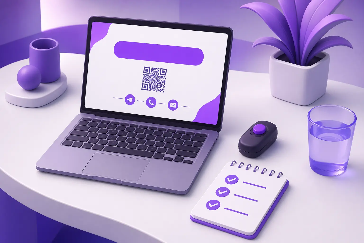 Финальный слайд с выводом, QR-кодом и контактами Финальный слайд с выводом, QR-кодом и контактами