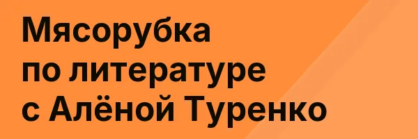 Мясорубка по литературе с Алёной Туренко