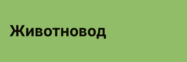 Животновод