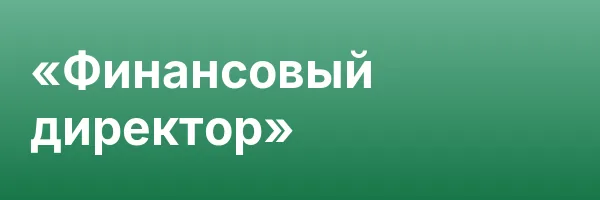 «Финансовый директор»