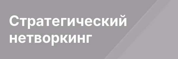 Стратегический нетворкинг