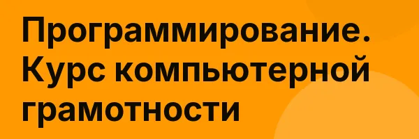 Программирование. Курс компьютерной грамотности