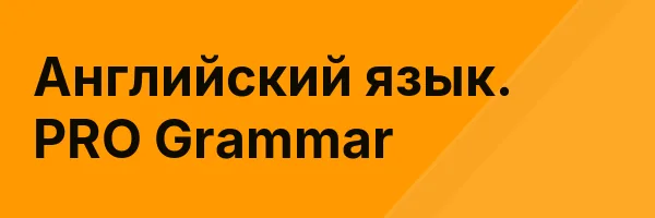 Английский язык. PRO Grammar