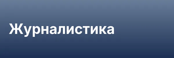 Журналистика