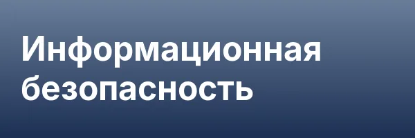 Информационная безопасность