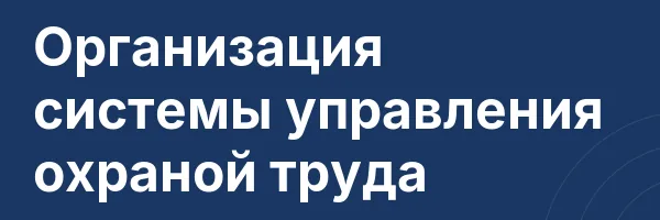 Организация системы управления охраной труда