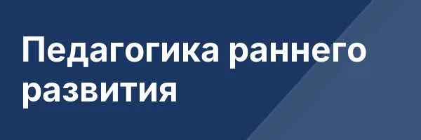Педагогика раннего развития