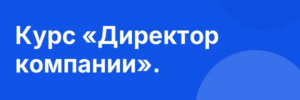 Курс «Директор компании».