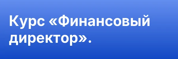 Курс «Финансовый директор».