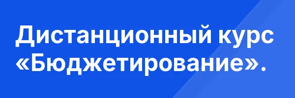Дистанционный курс «Бюджетирование».