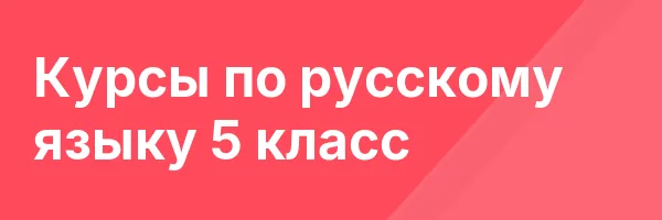Курсы по русскому языку 5 класс