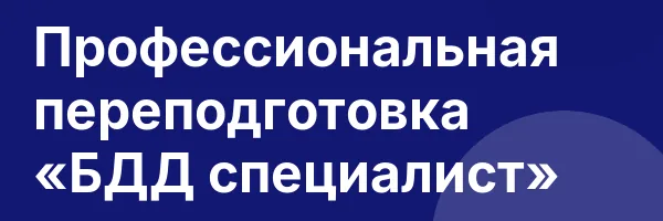 Профессиональная переподготовка «БДД специалист»