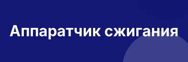 Аппаратчик сжигания