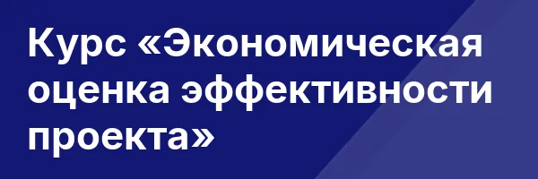 Курс «Экономическая оценка эффективности проекта»