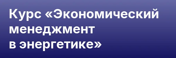 Курс «Экономический менеджмент в энергетике»