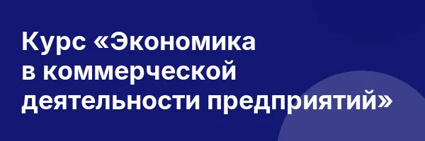 Курс «Экономика в коммерческой деятельности предприятий»