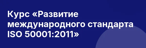 Курс «Развитие международного стандарта ISO 50001:2011»