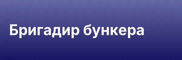 Бригадир бункера