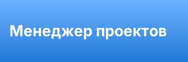 Менеджер проектов