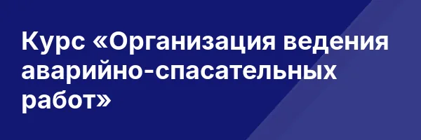 Курс «Организация ведения аварийно-спасательных работ»