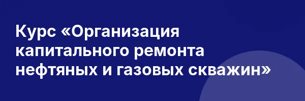 Курс «Организация капитального ремонта нефтяных и газовых скважин»