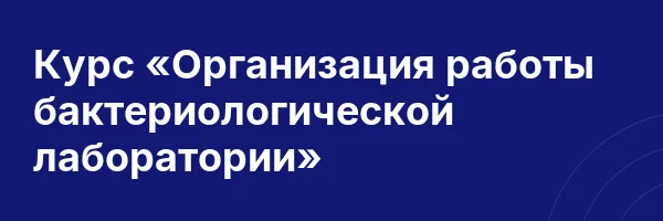 Курс «Организация работы бактериологической лаборатории»