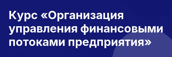 Курс «Организация управления финансовыми потоками предприятия»