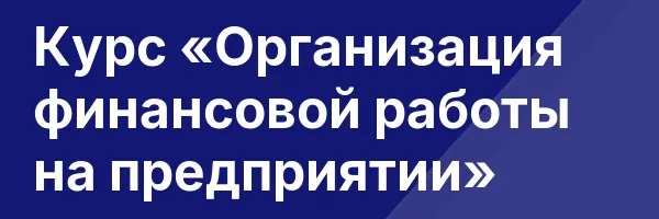 Курс «Организация финансовой работы на предприятии»