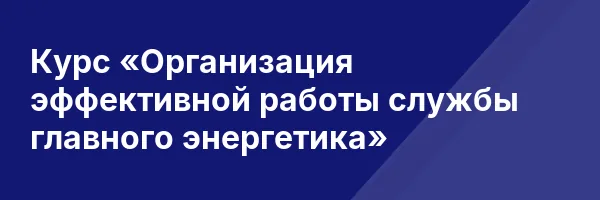Курс «Организация эффективной работы службы главного энергетика»