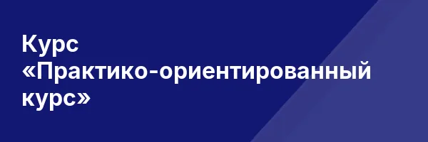 Курс «Практико-ориентированный курс»
