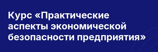 Курс «Практические аспекты экономической безопасности предприятия»