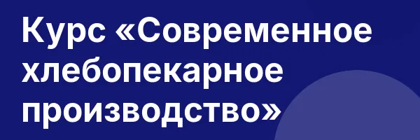 Курс «Современное хлебопекарное производство»