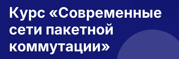 Курс «Современные сети пакетной коммутации»